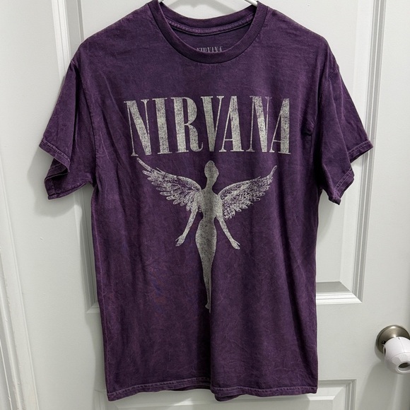NIRVANA Tops - NIRVANA In Utero Mineral Stone Wash T-shirt Size M